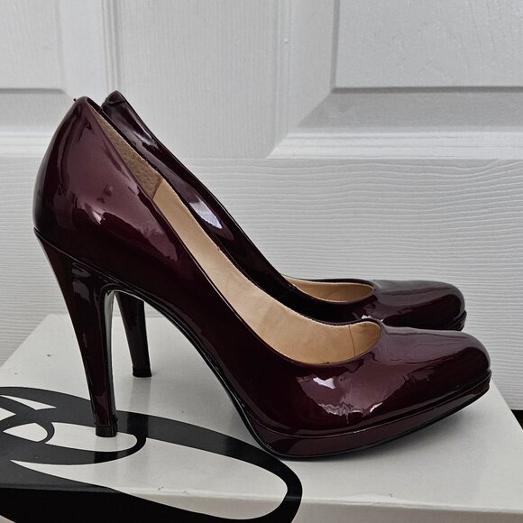 Nine West Rocha Red Patent Leather Heels | Size 6 | NEW - Picture 1 of 7